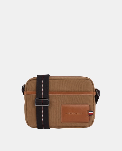 Imagen 0 de Bandolera estilo reporter de hombre en color marrón