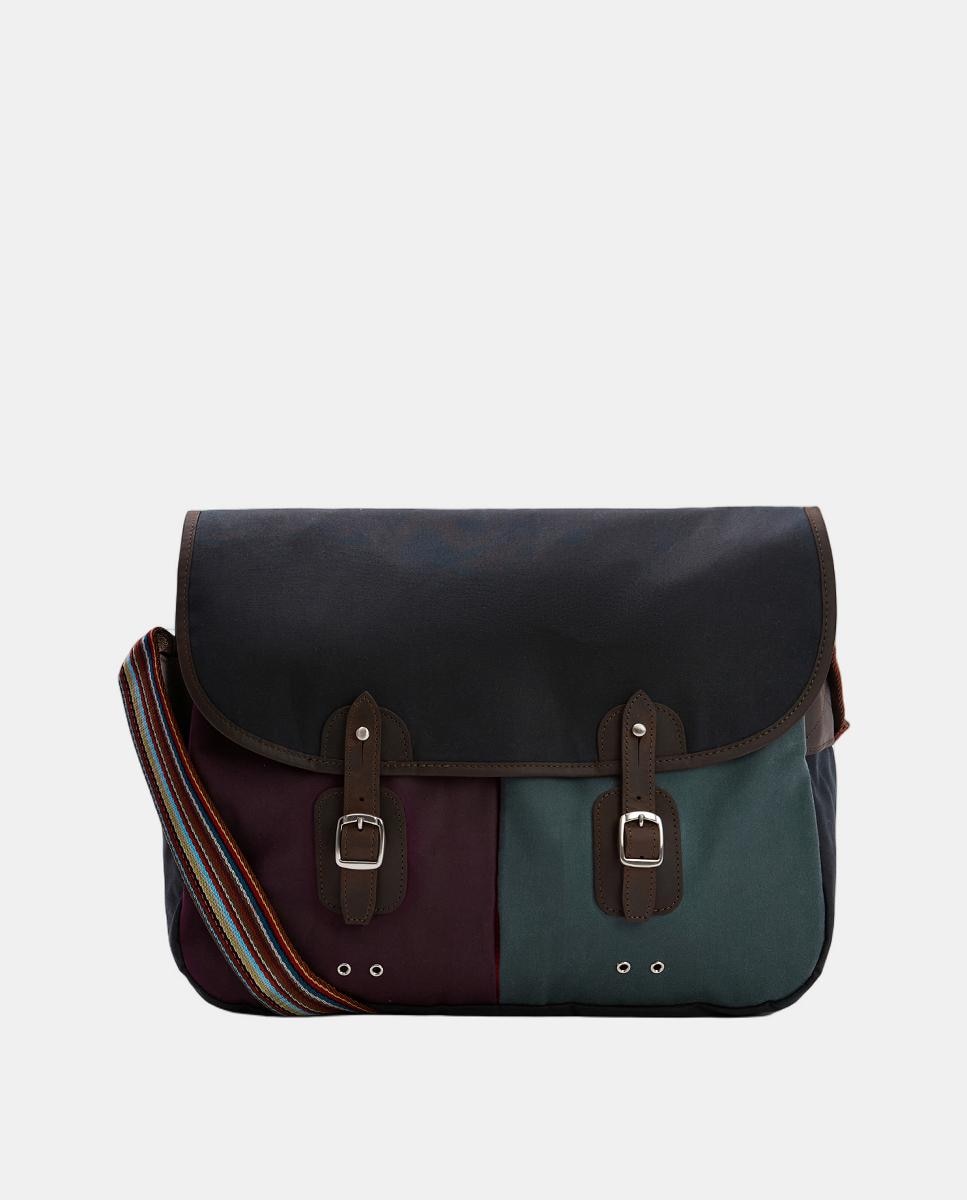 Imagen 0 de Bandolera de hombre de algodón encerado colaboración Paul Smith