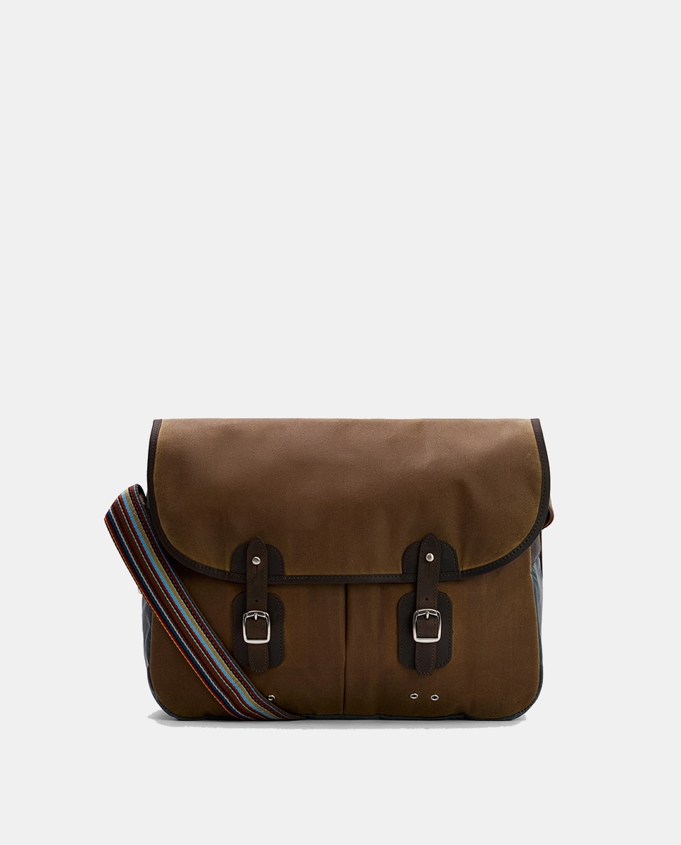 Imagen 0 de Bandolera de hombre de algodón encerado colaboración Paul Smith