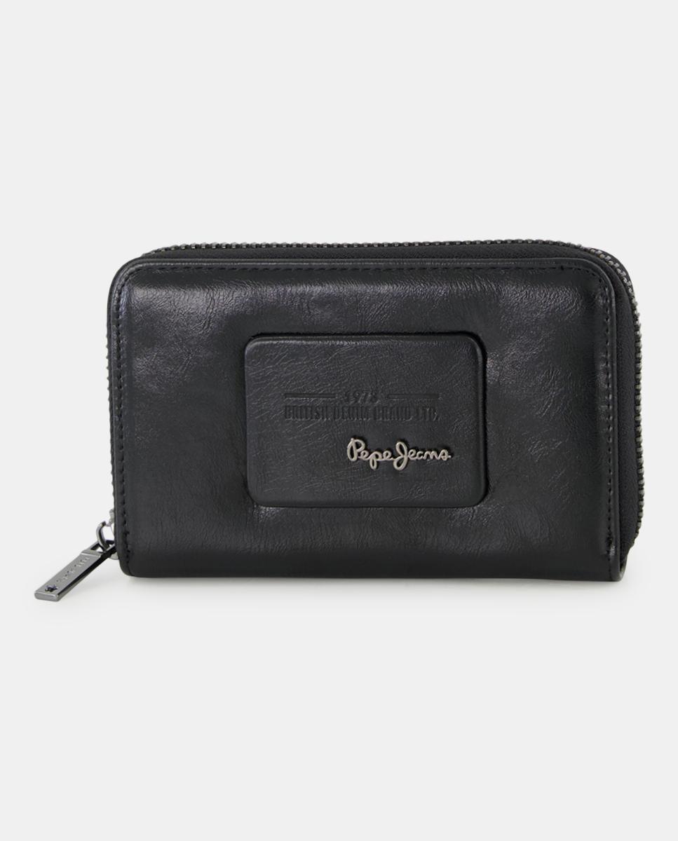Imagen 0 de Cartera Edith de mujer con estilo de color lavado y logo central