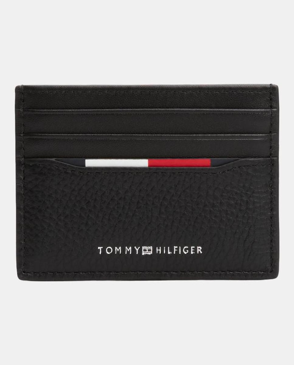 Imagen 0 de Tarjetero de hombre de piel con diseño corporativo y múltiples ranuras para tarjetas