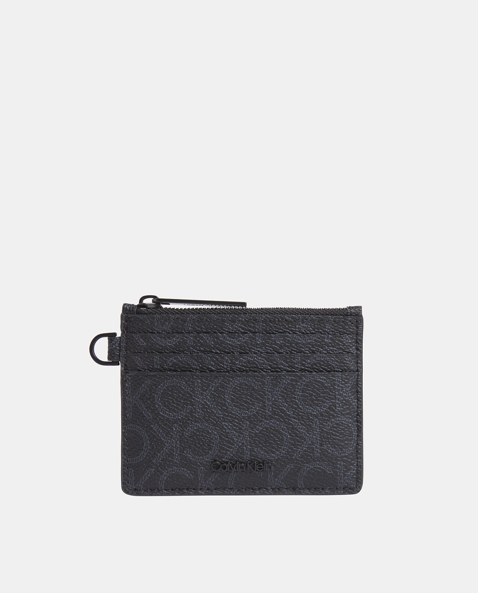 Imagen 0 de Tarjetero con estampado monogram Calvin Klein