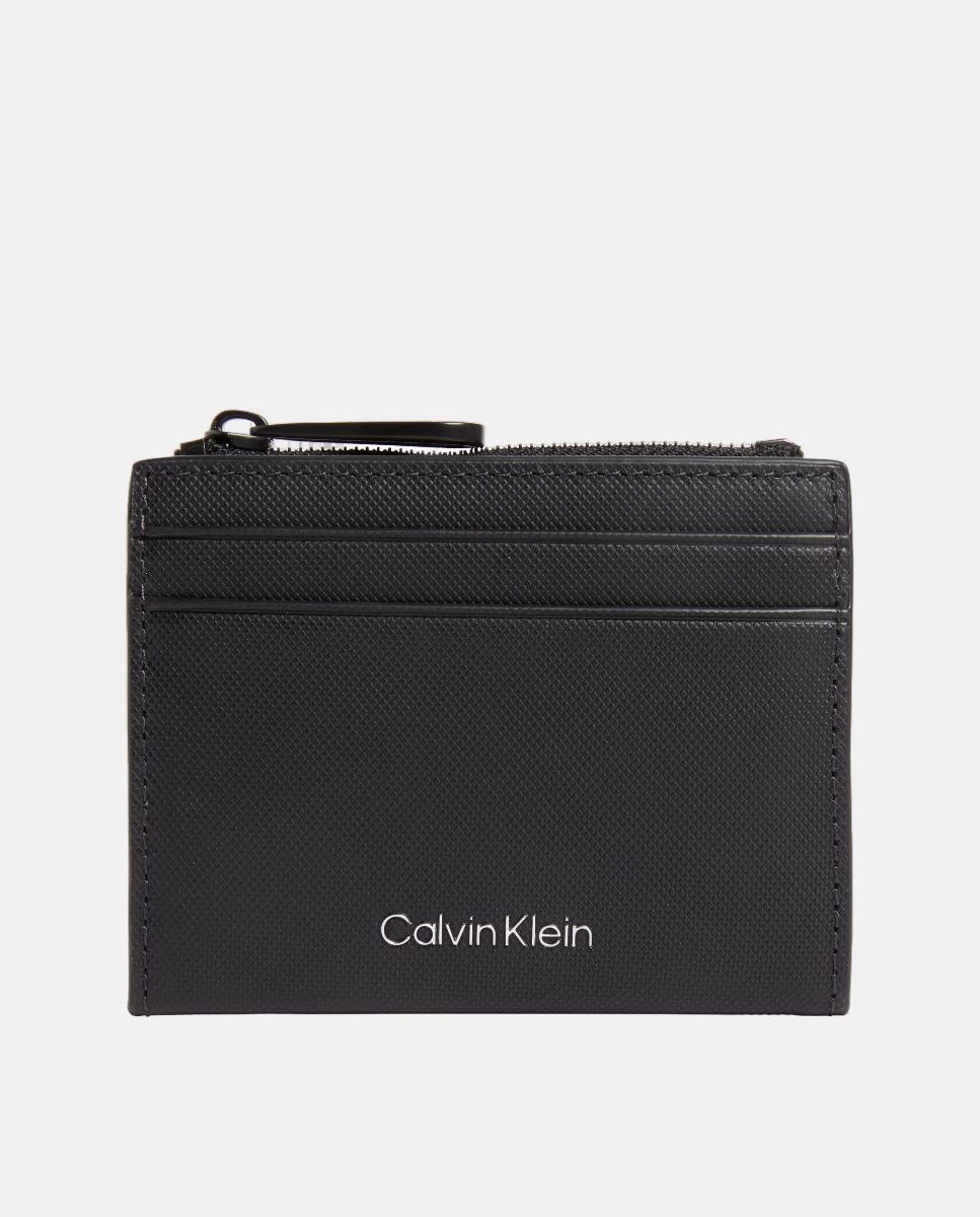 Imagen 0 de Tarjetero de piel Calvin Klein con cremallera