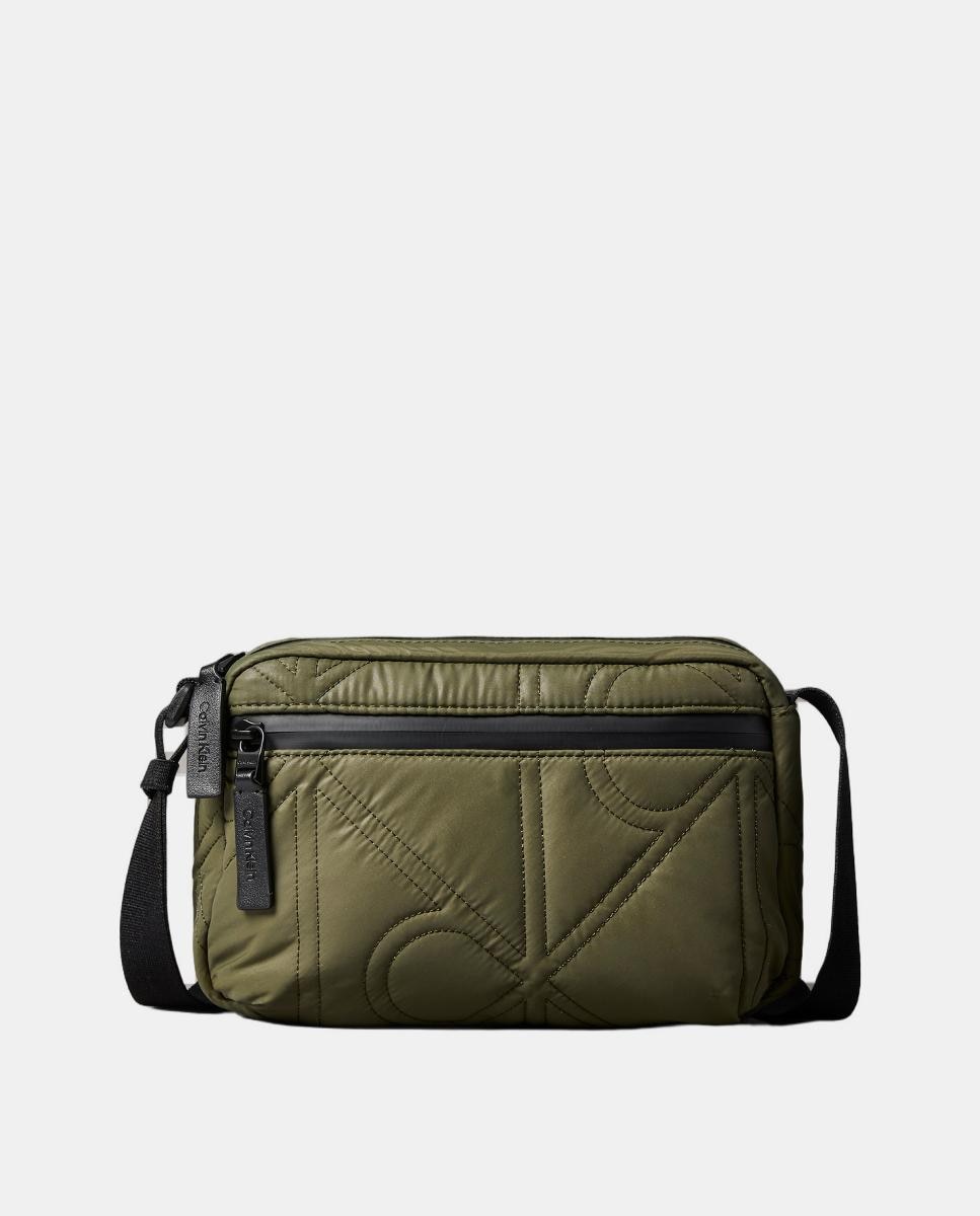 Imagen 0 de Bandolera acolchada Calvin Klein de hombre con estampado monogram