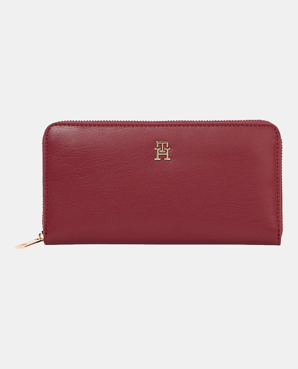 Imagen 0 de Cartera grande en color burdeos con logotipo