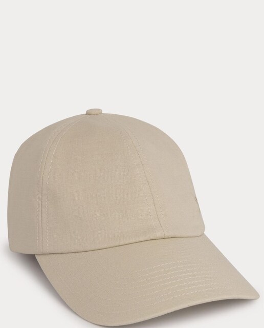 Imagen 0 de Gorra de hombre de béisbol de lino con el logo bordado