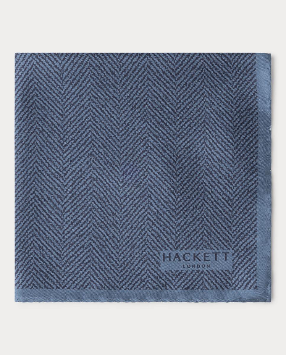Imagen 0 de Pañuelo de bolsillo de seda 100% con estampado de espiga Hackett