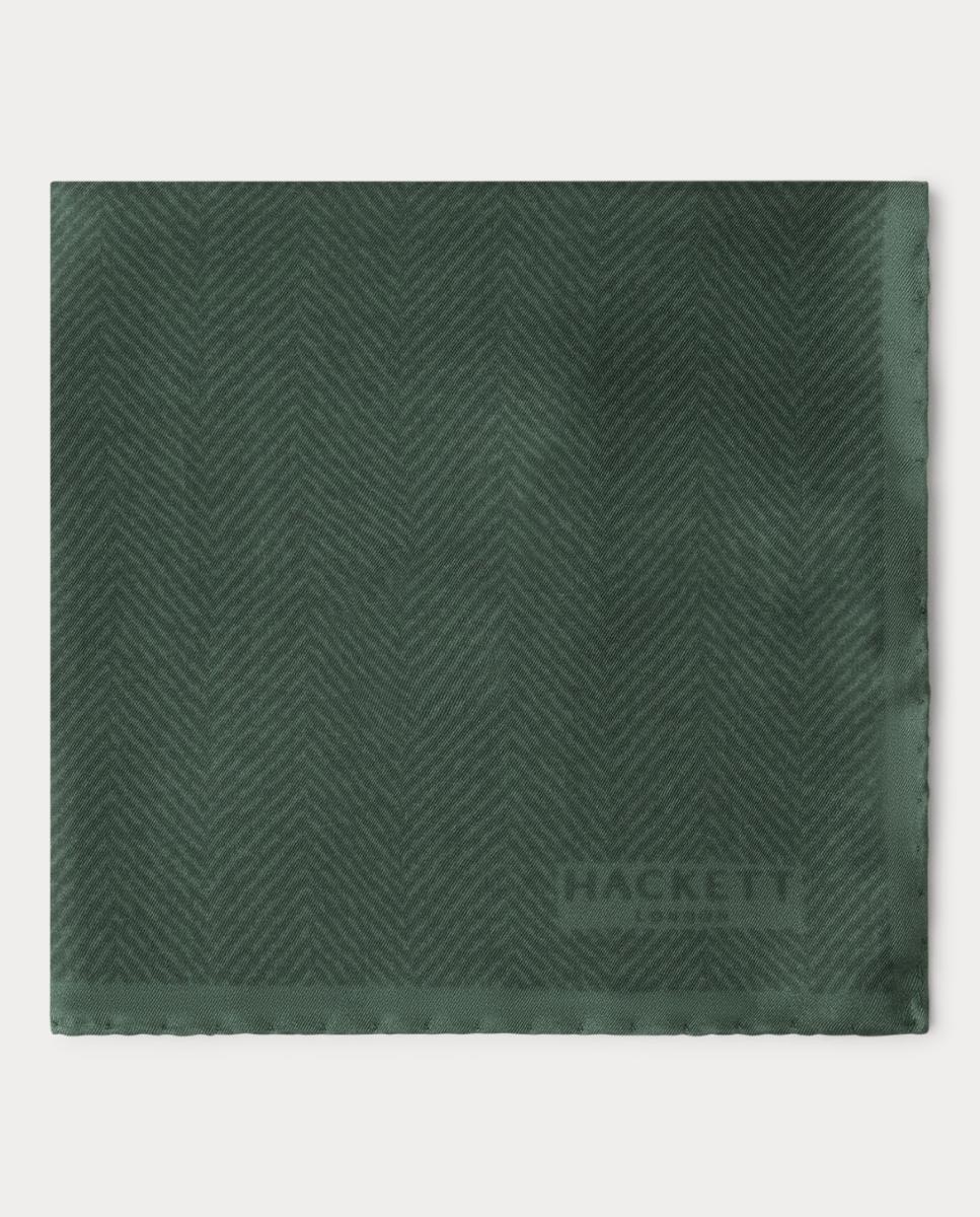 Imagen 0 de Pañuelo de bolsillo de seda 100% con estampado de espiga Hackett
