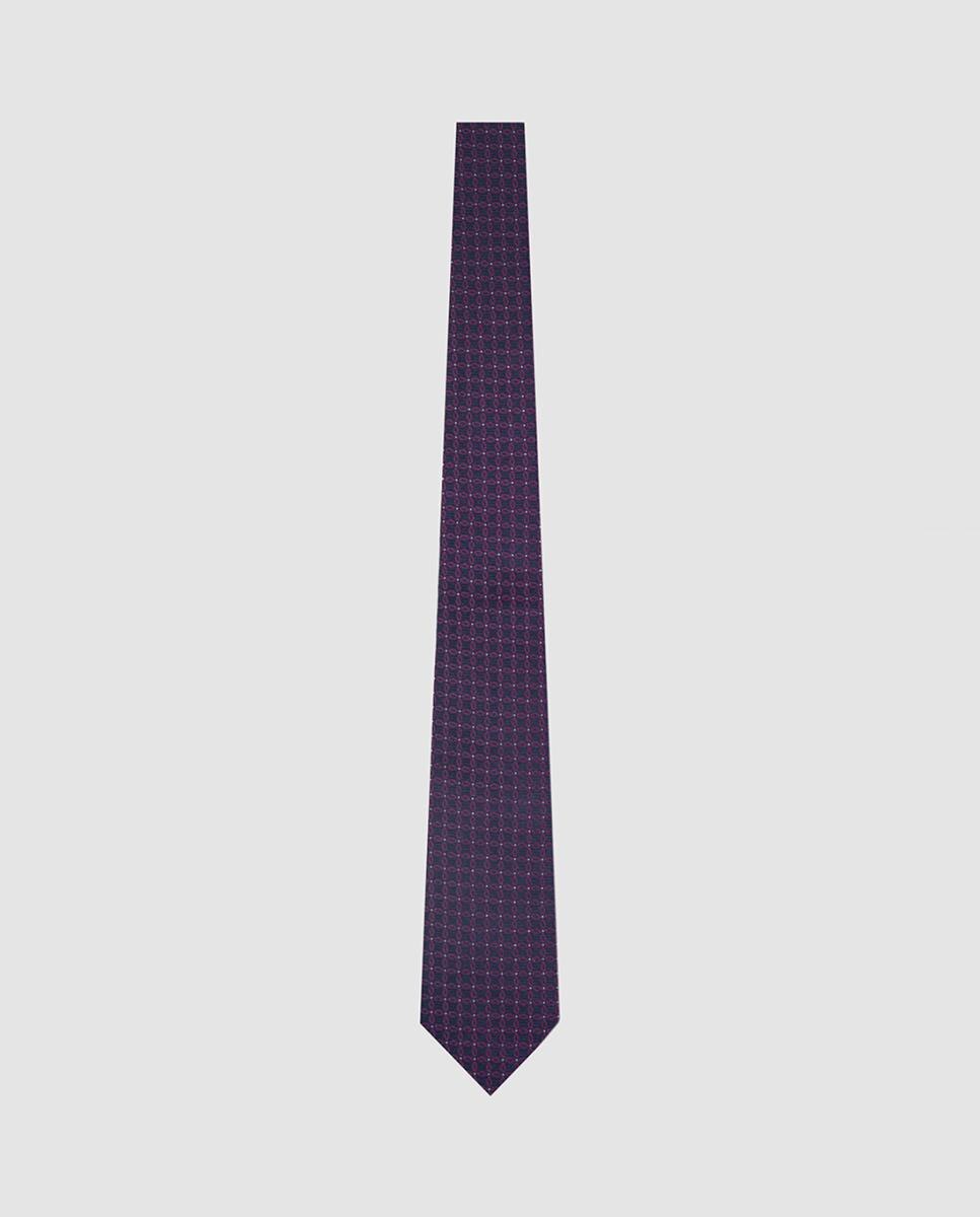 Imagen 0 de Corbata de hombre de seda jacquard geométrico flor