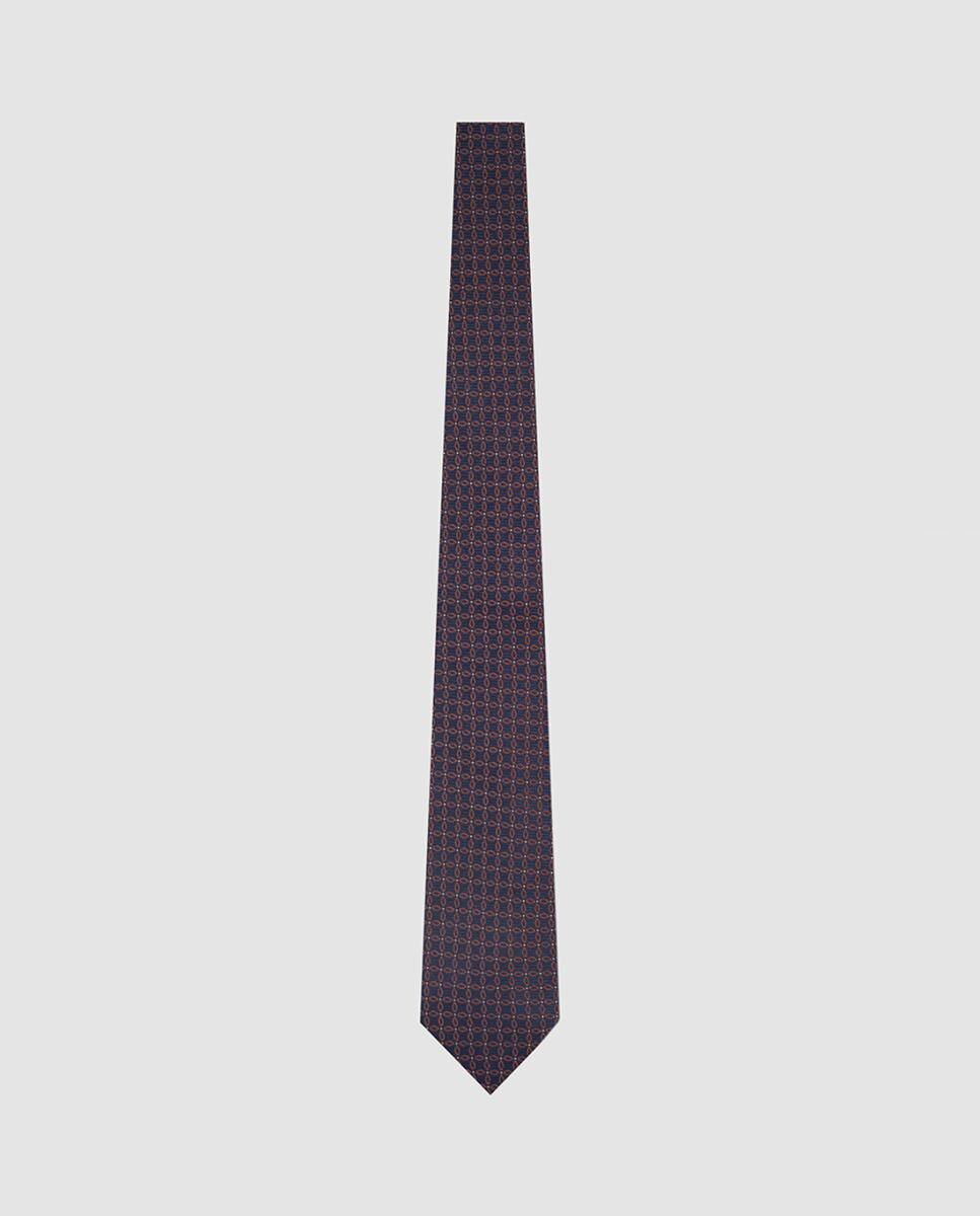 Imagen 0 de Corbata de hombre de seda jacquard geométrico flor