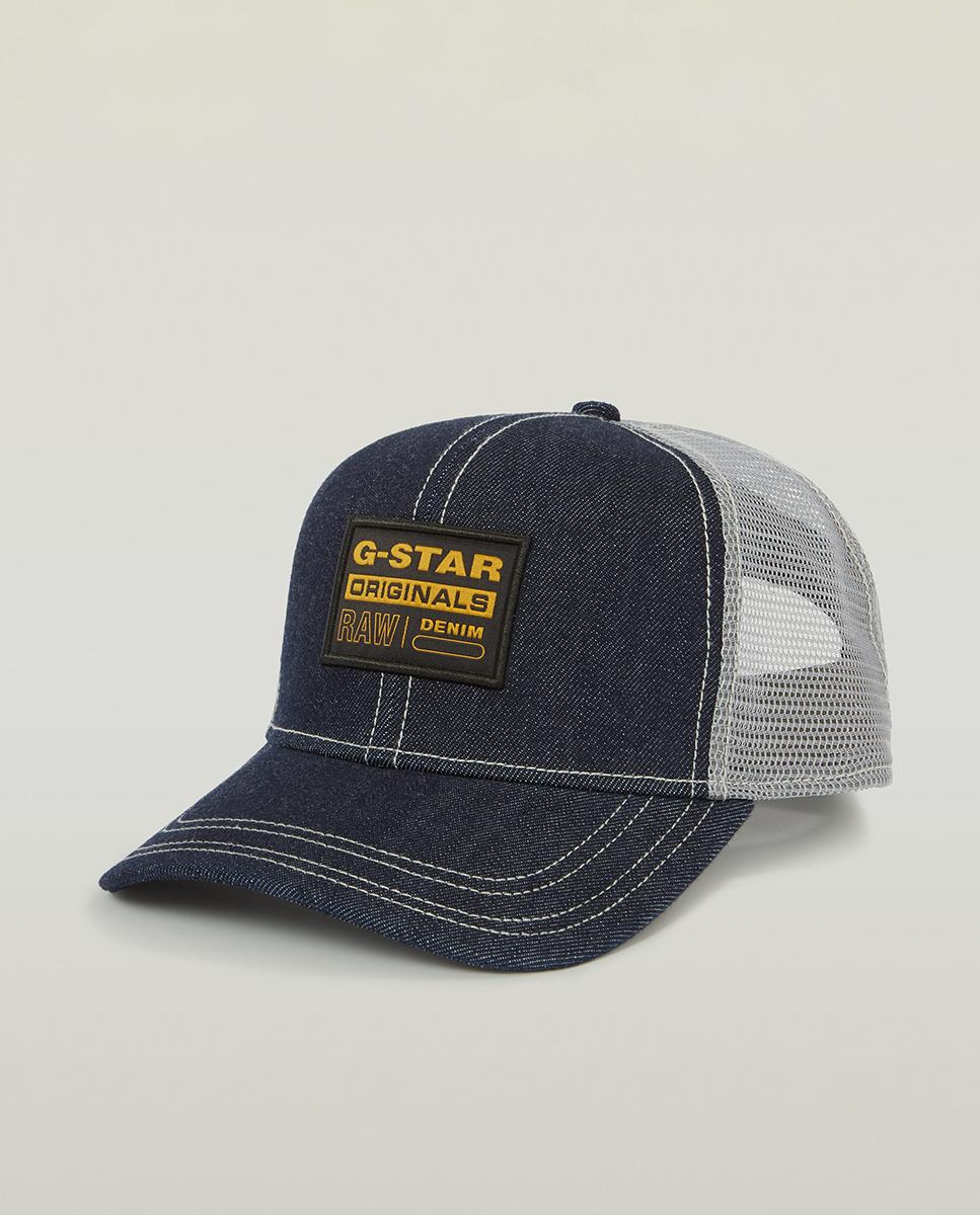Imagen 0 de Gorra de hombre con mezcla de tejido vaquero y de rejilla