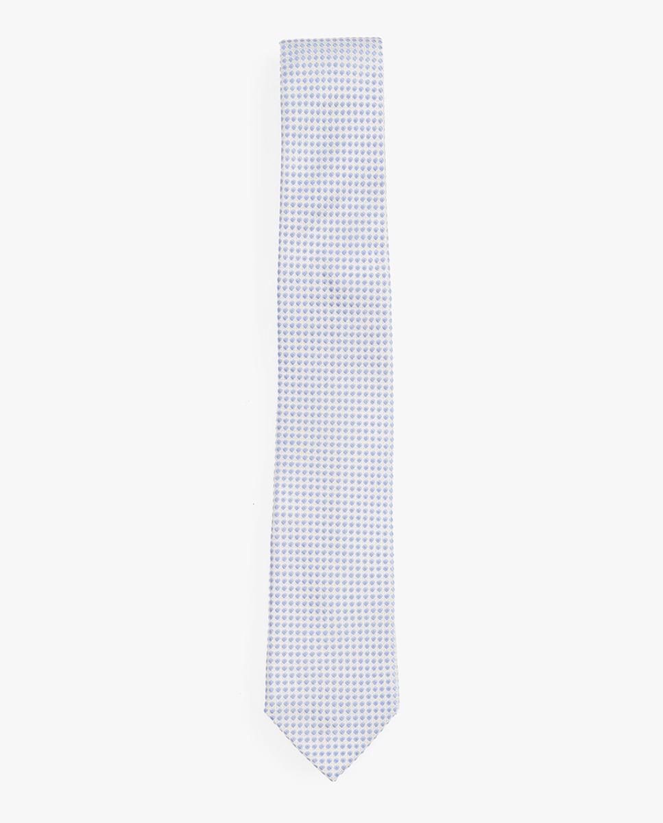 Imagen 0 de Corbata de seda con microestampado de hombre