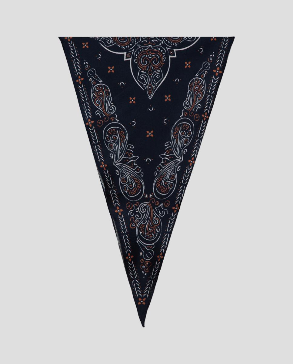 Imagen 0 de Pañuelo de hombre de seda con estampado de bandana