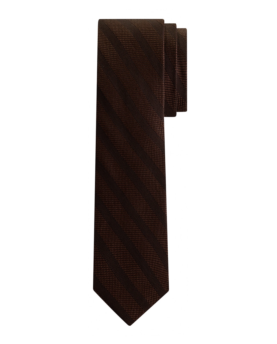 Imagen 0 de Corbata de hombre de seda con estructura de rayas