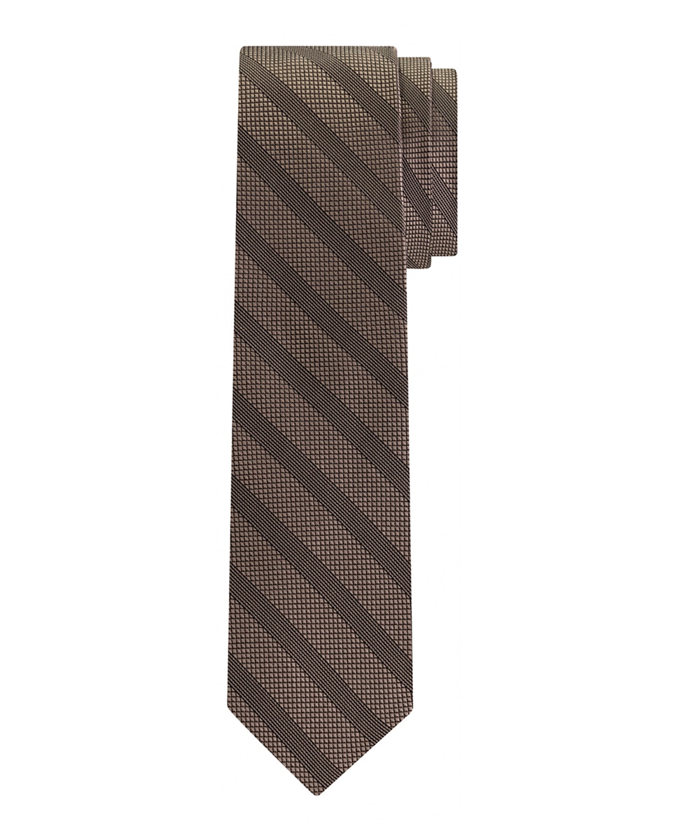 Imagen 0 de Corbata de hombre de seda con estructura de rayas