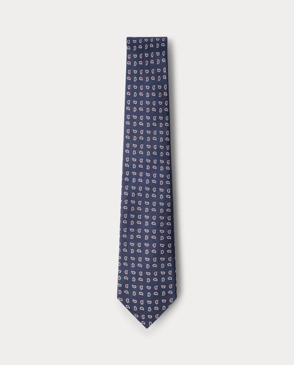 Imagen 0 de Corbata de seda figuras a contraste de hombre
