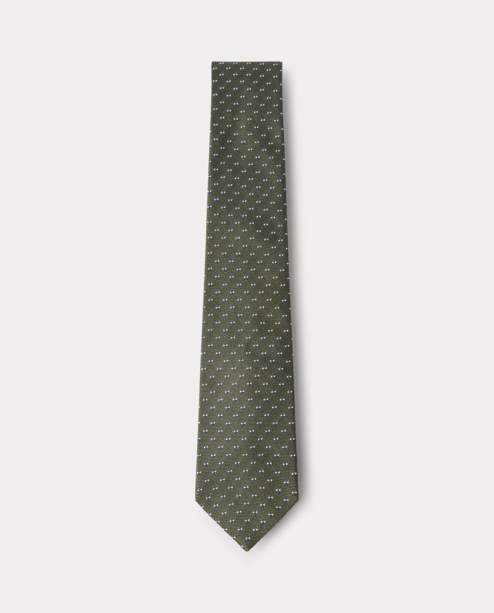 Imagen 0 de Corbata de algodón y seda con diseño de flores mini de hombre