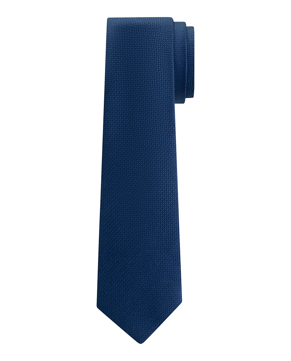 Imagen 0 de Corbata de hombre de seda con textura a tono.