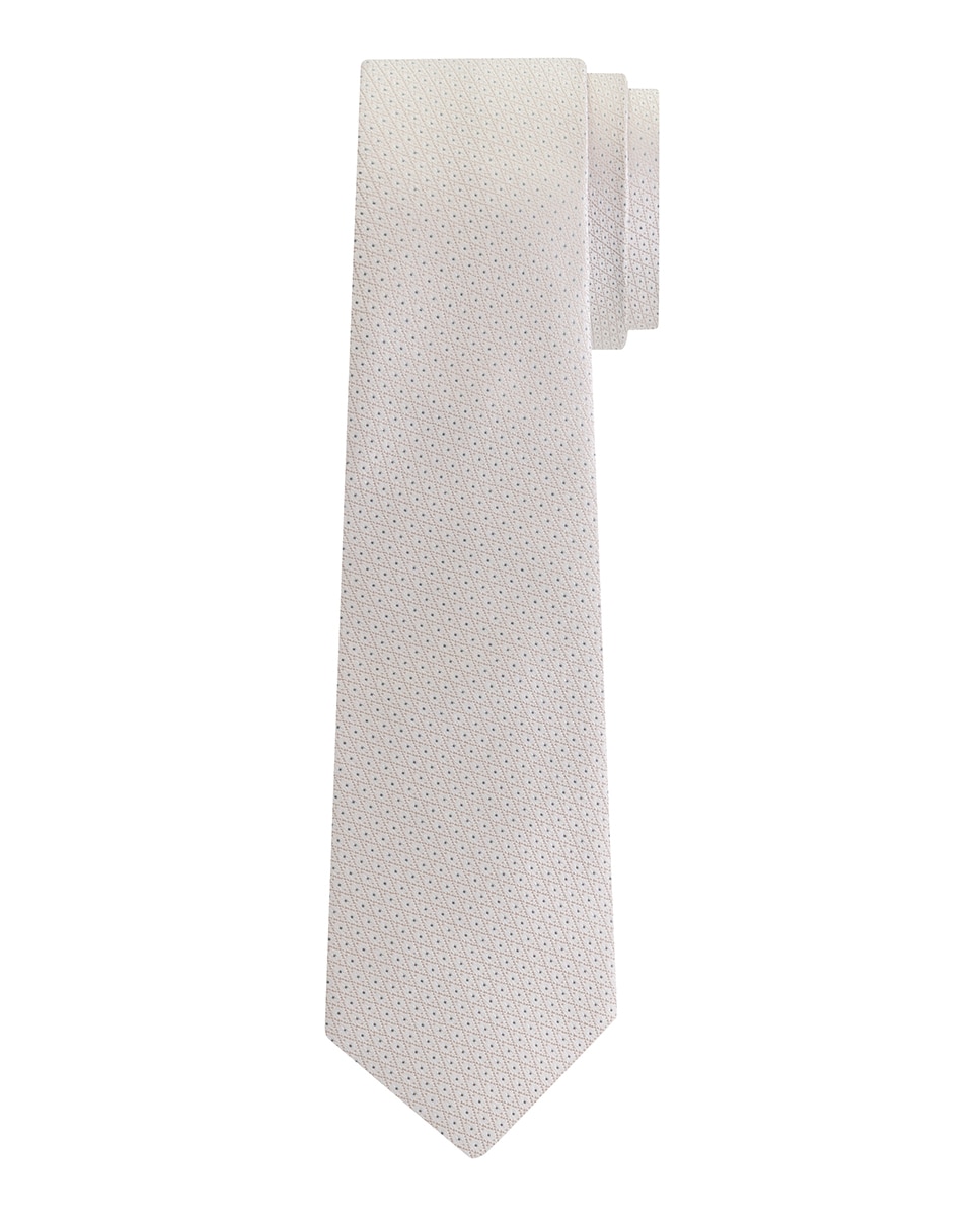 Imagen 0 de Corbata de hombre de seda con micro estampado.