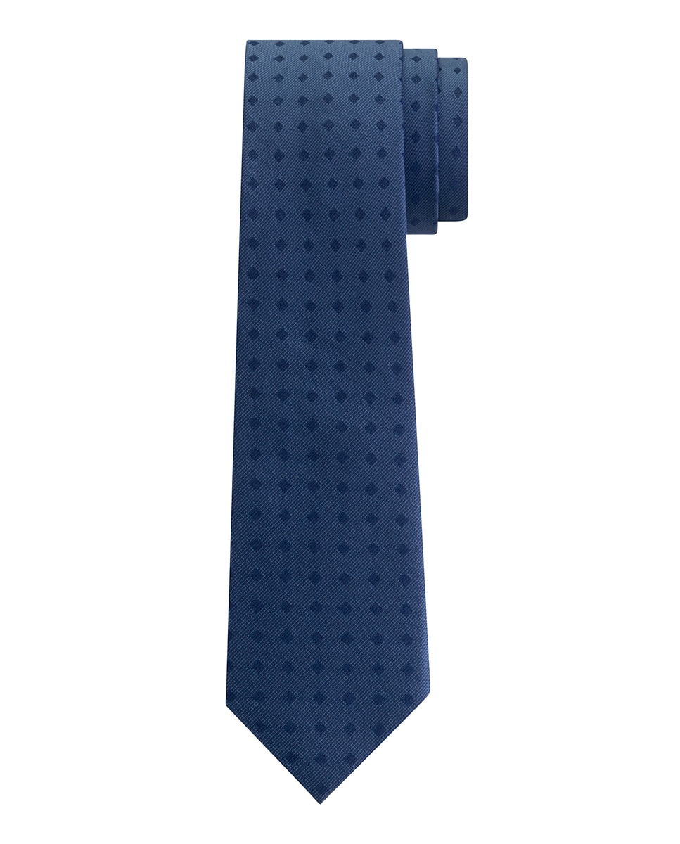 Imagen 0 de Corbata de hombre de seda con estampado de rombos.