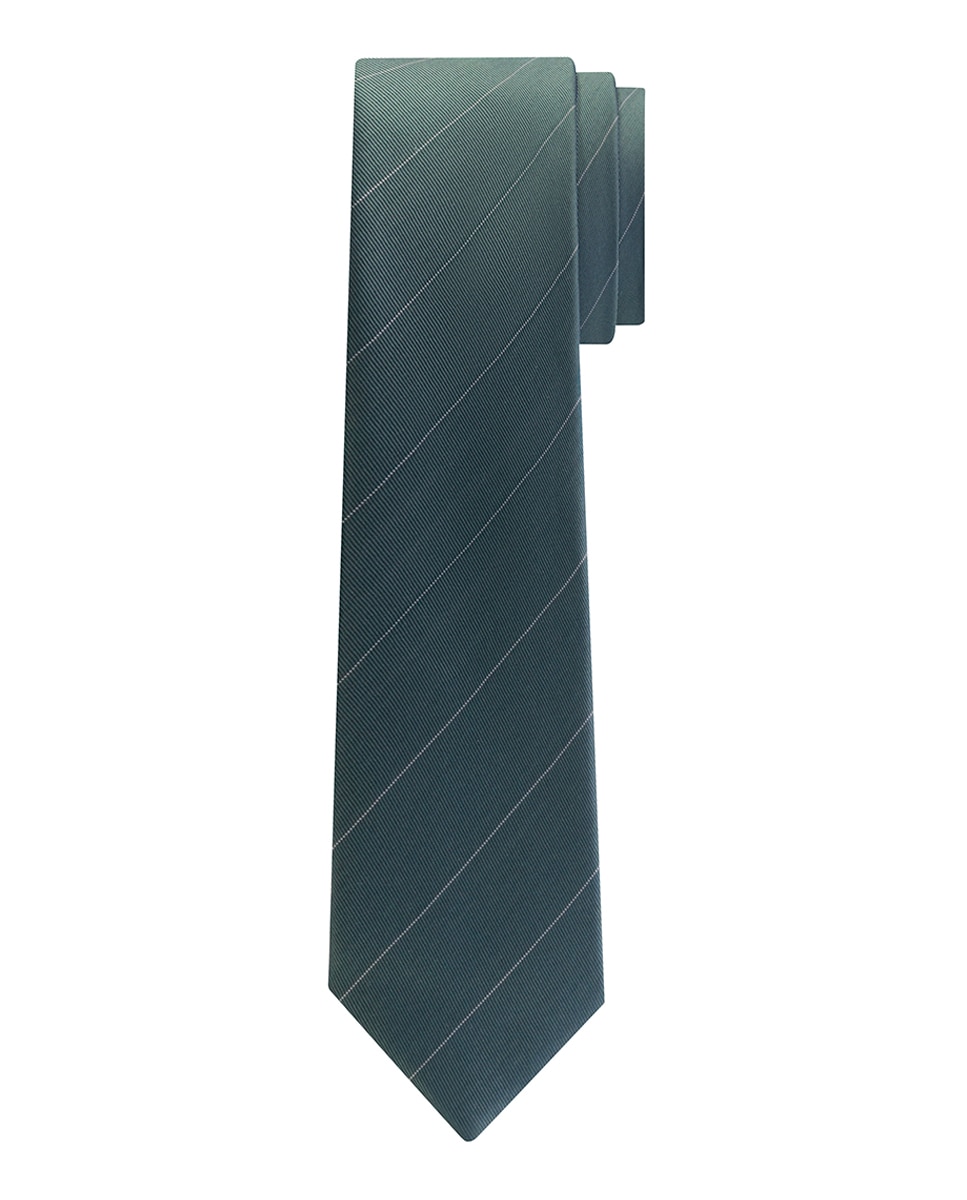 Imagen 0 de Corbata de hombre con seda y rayas.