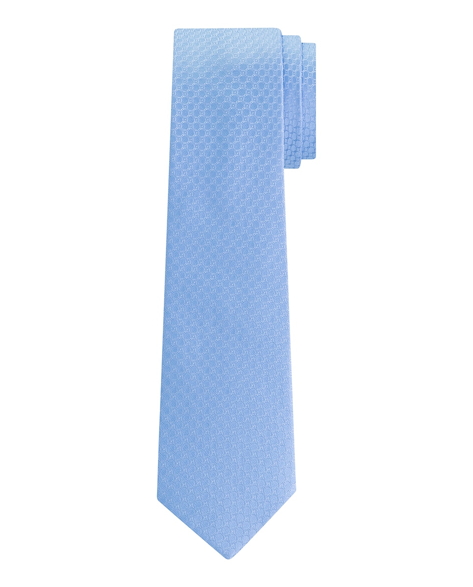Imagen 0 de Corbata de hombre de seda con estampado geométrico.