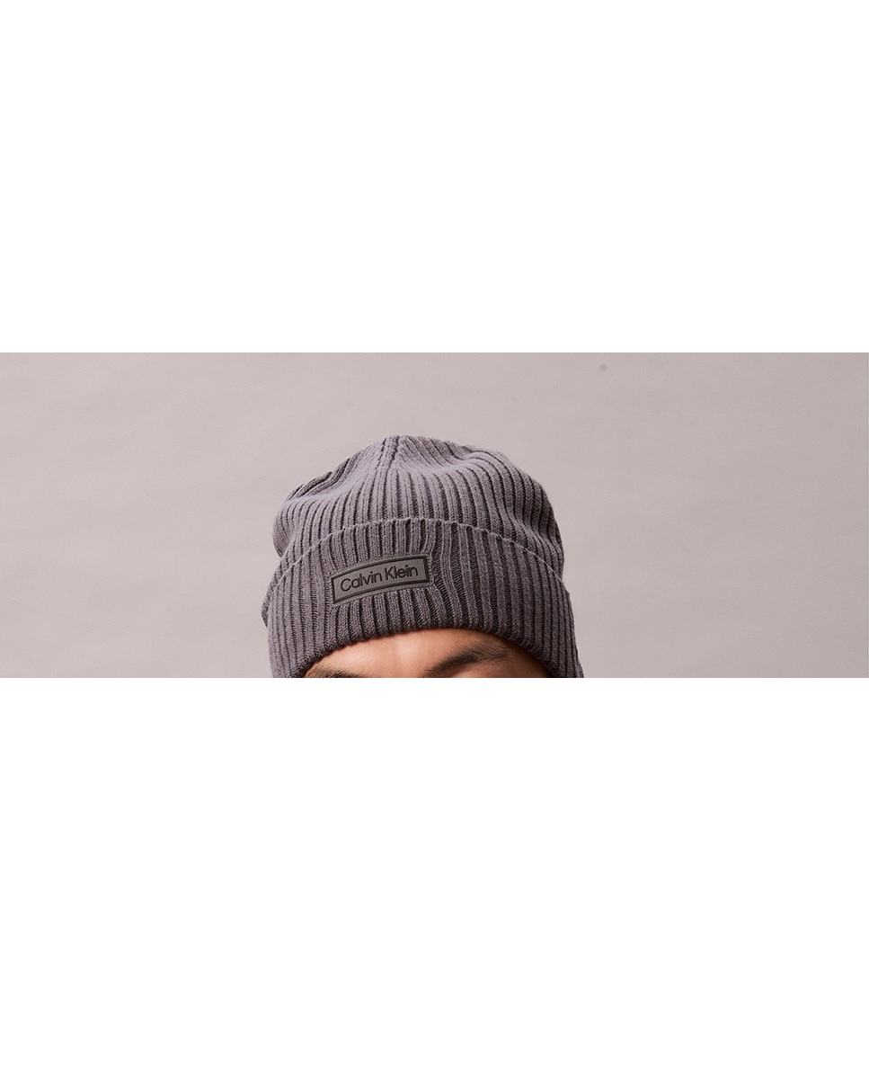 Imagen 0 de Gorro con logo en parche Calvin Klein de hombre,