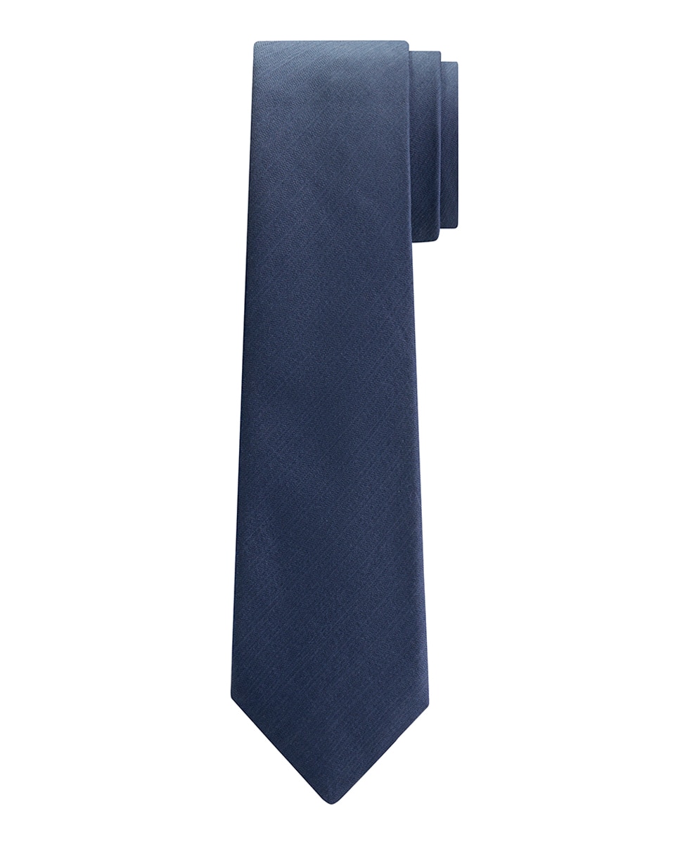 Imagen 0 de Corbata de hombre con seda en color sólido.