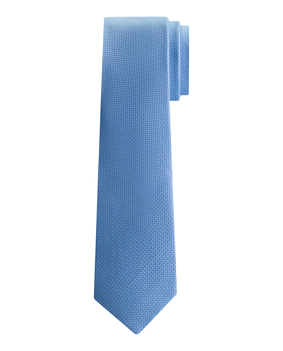 Imagen 0 de Corbata de hombre de seda con textura a tono.