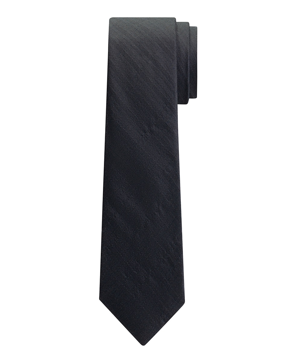 Imagen 0 de Corbata de hombre con seda en color sólido.