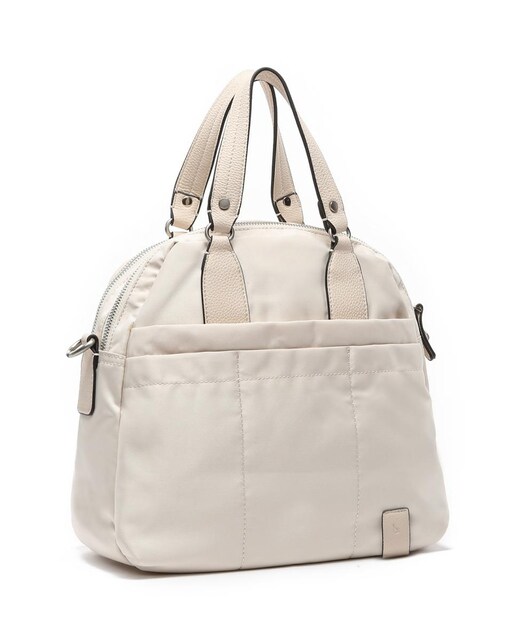 Imagen 0 de Bolso de mano de materiales reciclados en beige