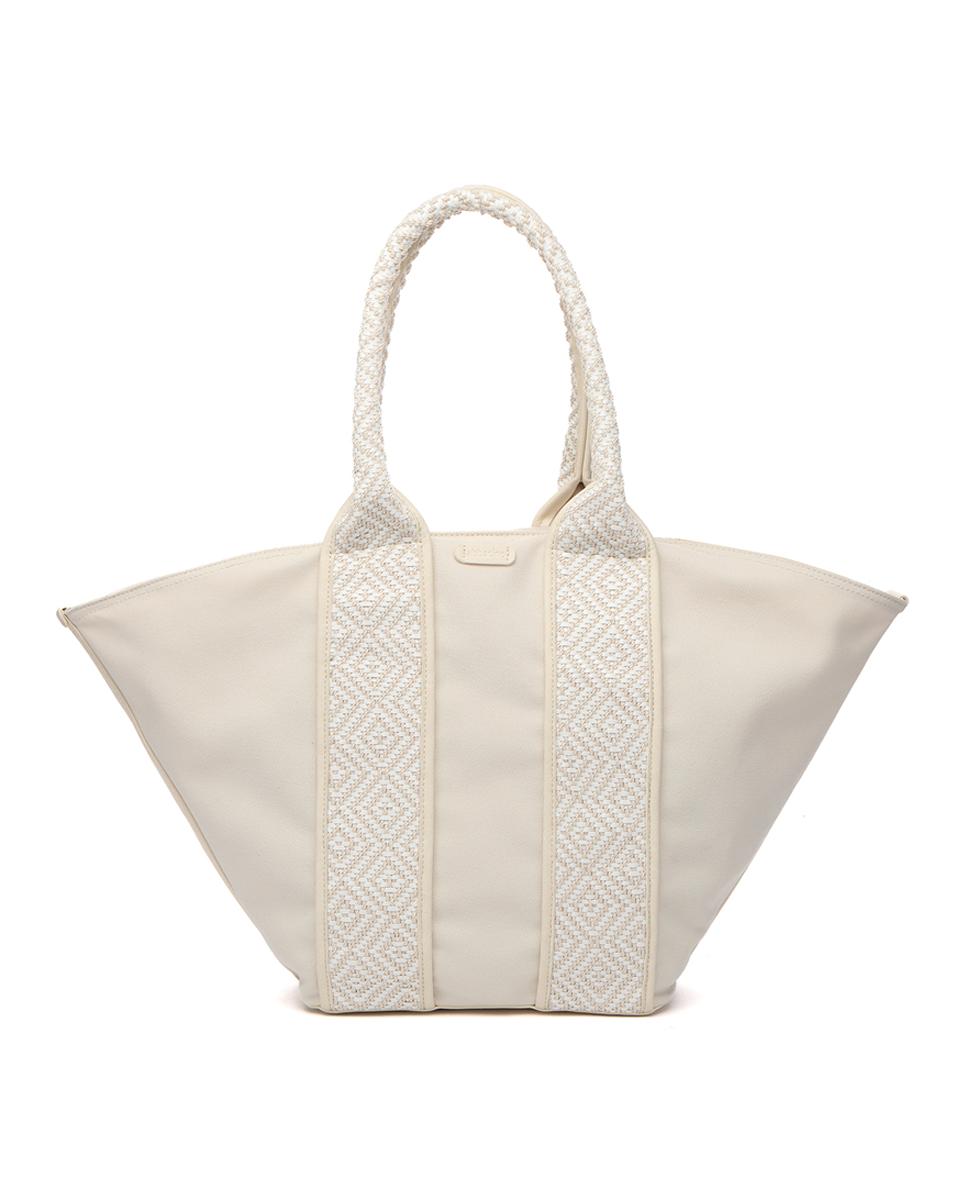 Imagen 0 de Bolso shopper en materiales reciclados en beige
