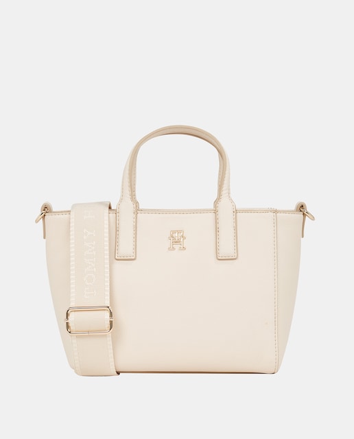 Imagen 0 de Bolso estilo mini tote de mujer en color blanco