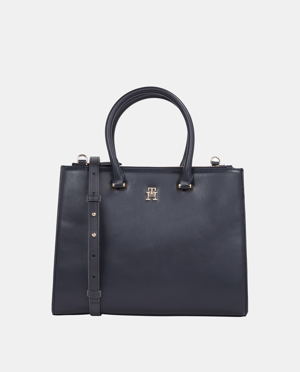 Imagen 0 de Bolso estilo tote de mujer en color azul marino
