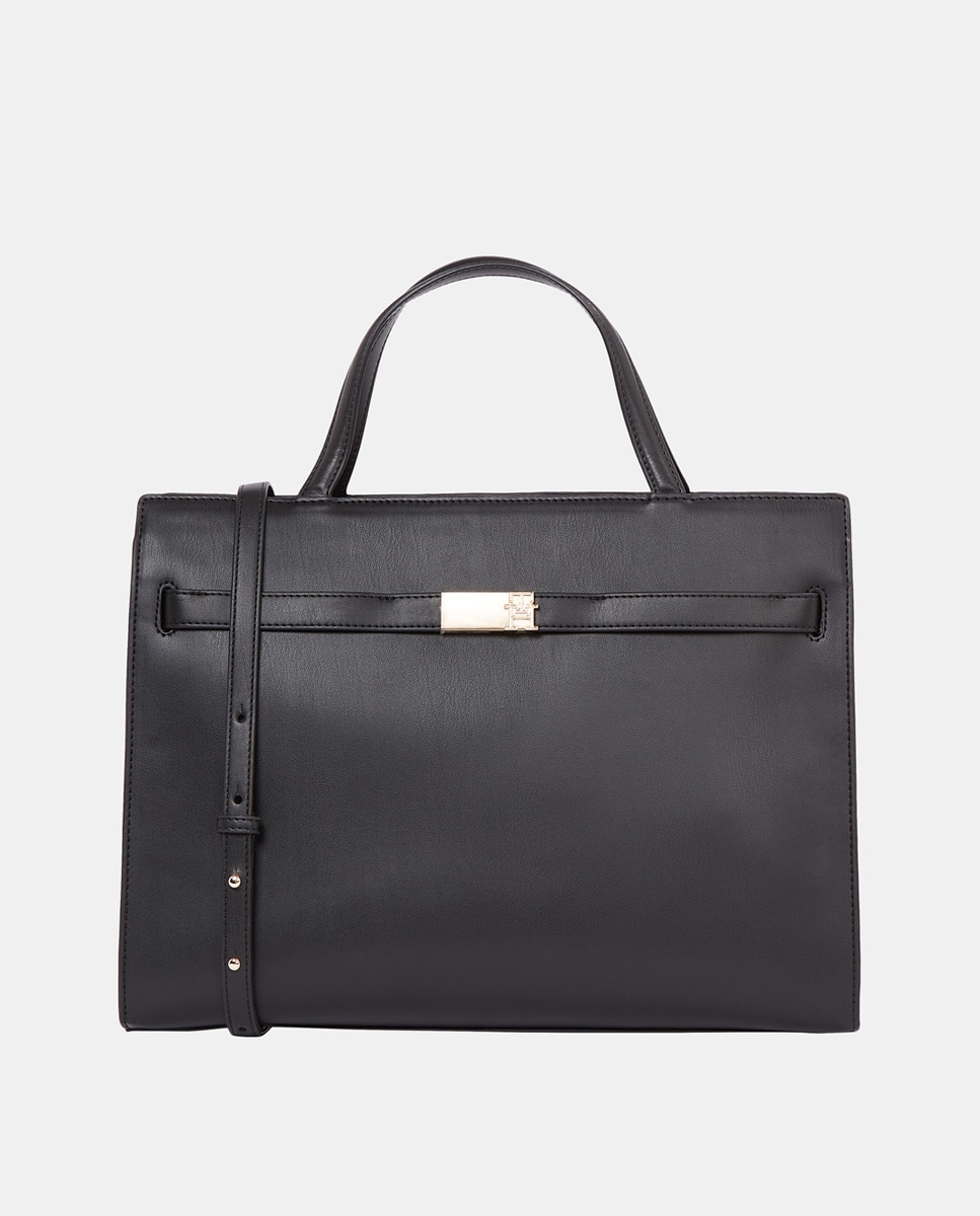 Imagen 0 de Bolso estilo maletín de mujer en color negro
