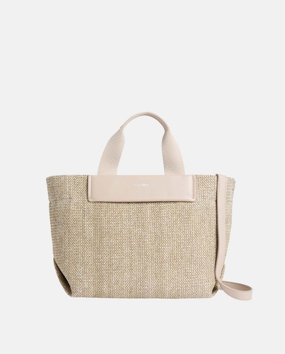 Imagen 0 de Bolso tote pequeño raffia