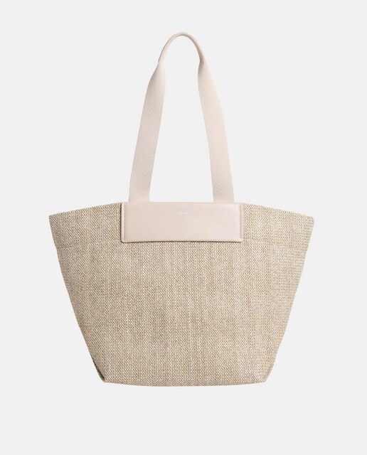 Imagen 0 de Bolso shopper mediano  raffia