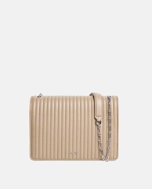 Imagen 0 de Bolso de hombro con asa de cadena Calvin Klein