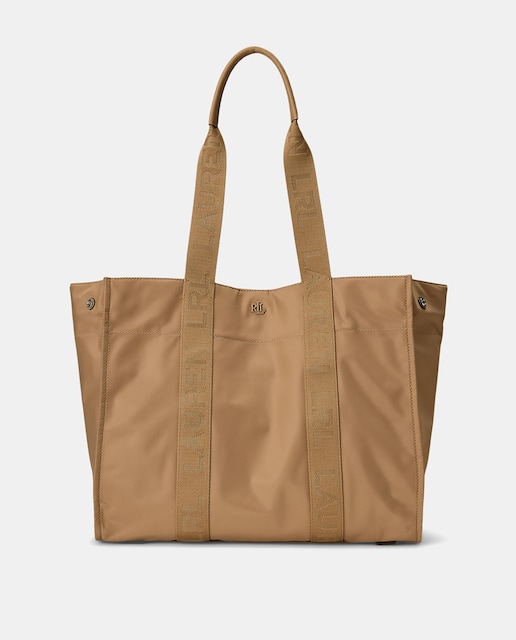 Imagen 0 de Bolso tote de mujer Stevie extragrande en beige