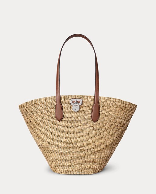 Imagen 0 de Bolso tote en natural mediano.