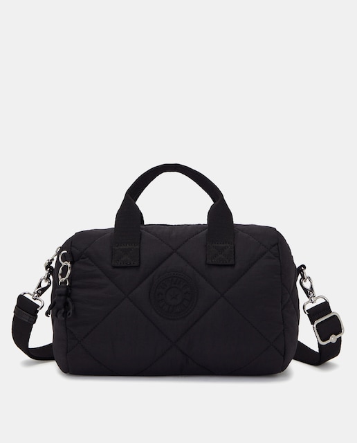 Imagen 0 de Bolso de hombro mediano Bina en negro con asa extraíble
