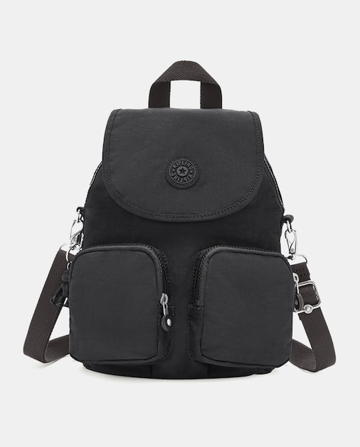 Imagen 0 de Mochila de mujer Kipling Firefly up de nylon en negro convertible en bolso de hombro