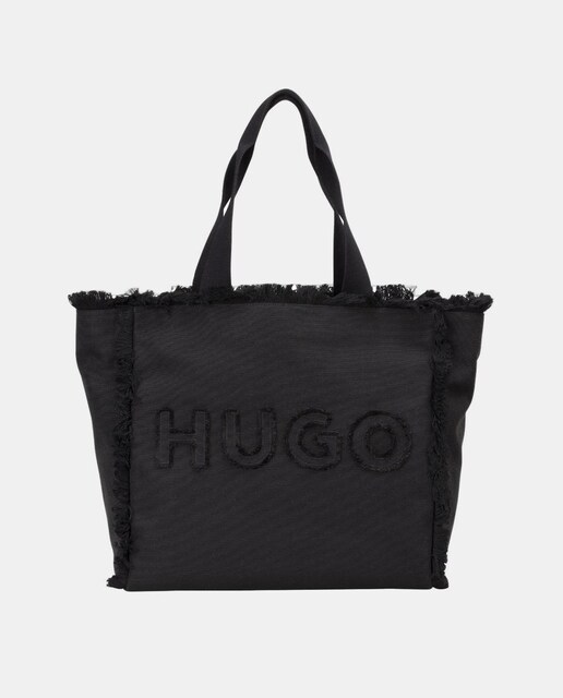 Imagen 0 de Bolso de hombro tipo shopper en tejido canvas, doble asa