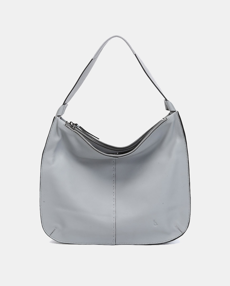 Imagen 0 de Bolso de hombro Oceans Diary en piel gris