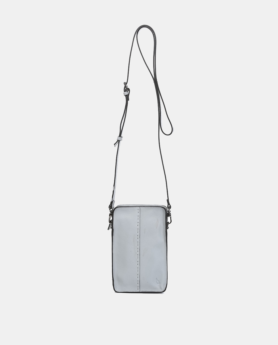 Imagen 0 de Bolso para el móvil Oceans Diary en piel gris