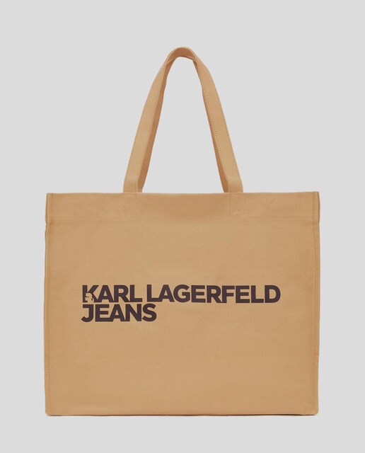 Imagen 0 de Bolso shopper de mujer en rafia de Karl Lagerfeld Jeans.
