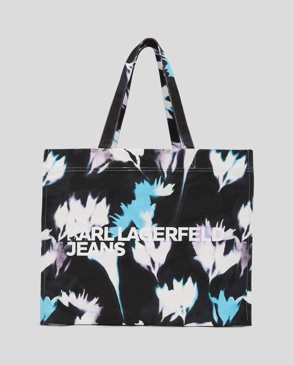 Imagen 0 de Bolso shopper de mujer con estampado abstracto de Karl Lagerfeld Jeans.