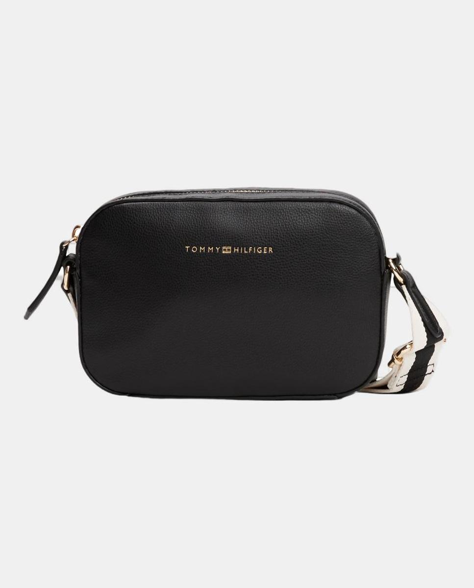 Imagen 0 de Bolso estilo cámara de mujer en color negro de Tommy Hilfiger
