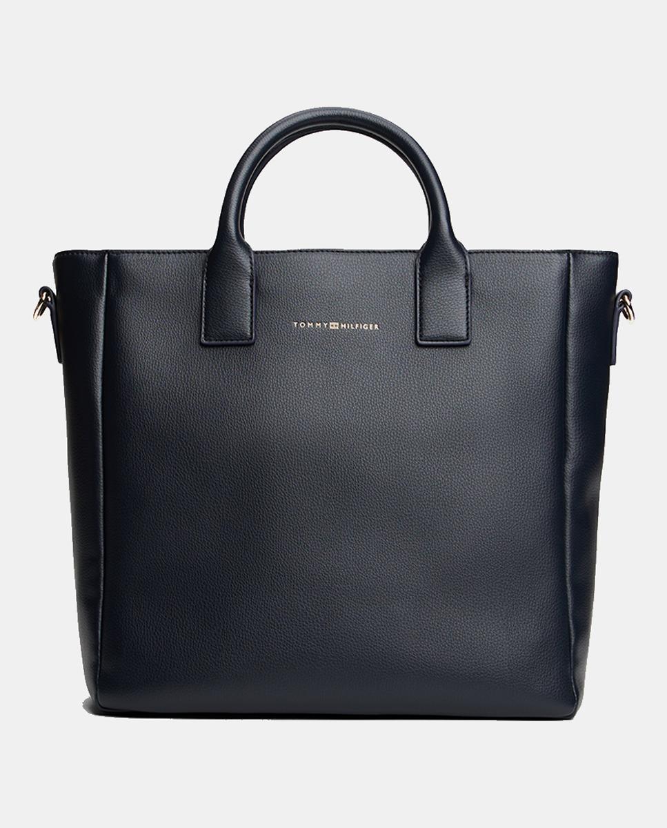 Imagen 0 de Bolso estilo tote TH Casual en color azul marino de Tommy Hilfiger