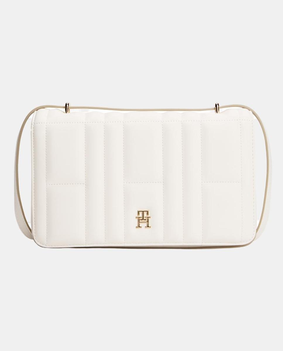 Imagen 0 de Bolso de mujer estilo tote de mujer en color marfil de Tommy Hilfiger